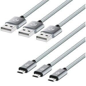 Rankie Micro USB Cable High Speed Data and Charging 3 Pack - 3 Feet